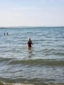 Ich bade im See